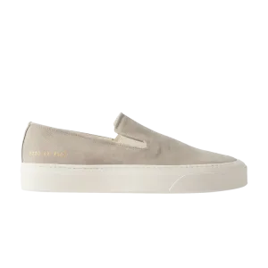 Common Projects Bumpy Nubuck Slip-On 'Grey' Sneakers, Gray