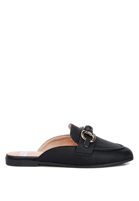 Abner Raffia Slip On Mules