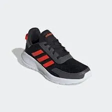 Adidas Tensaur Black/red Laced Kids