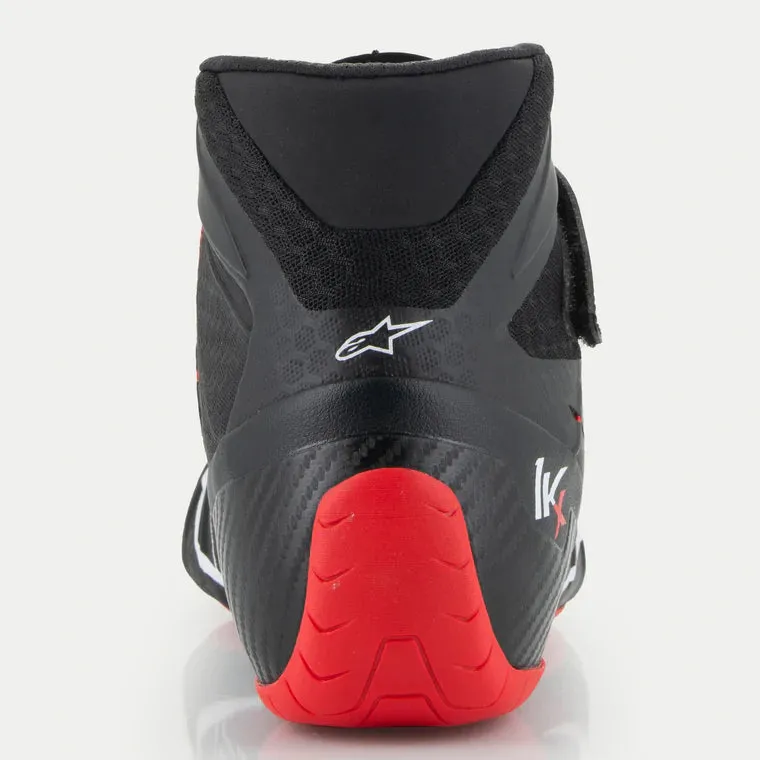 ALPINESTARS 2712124_123_7,5 Karting shoes TECH-1 KX V3 FIA 8877-2022 - Black / White / Red, Size 7,5