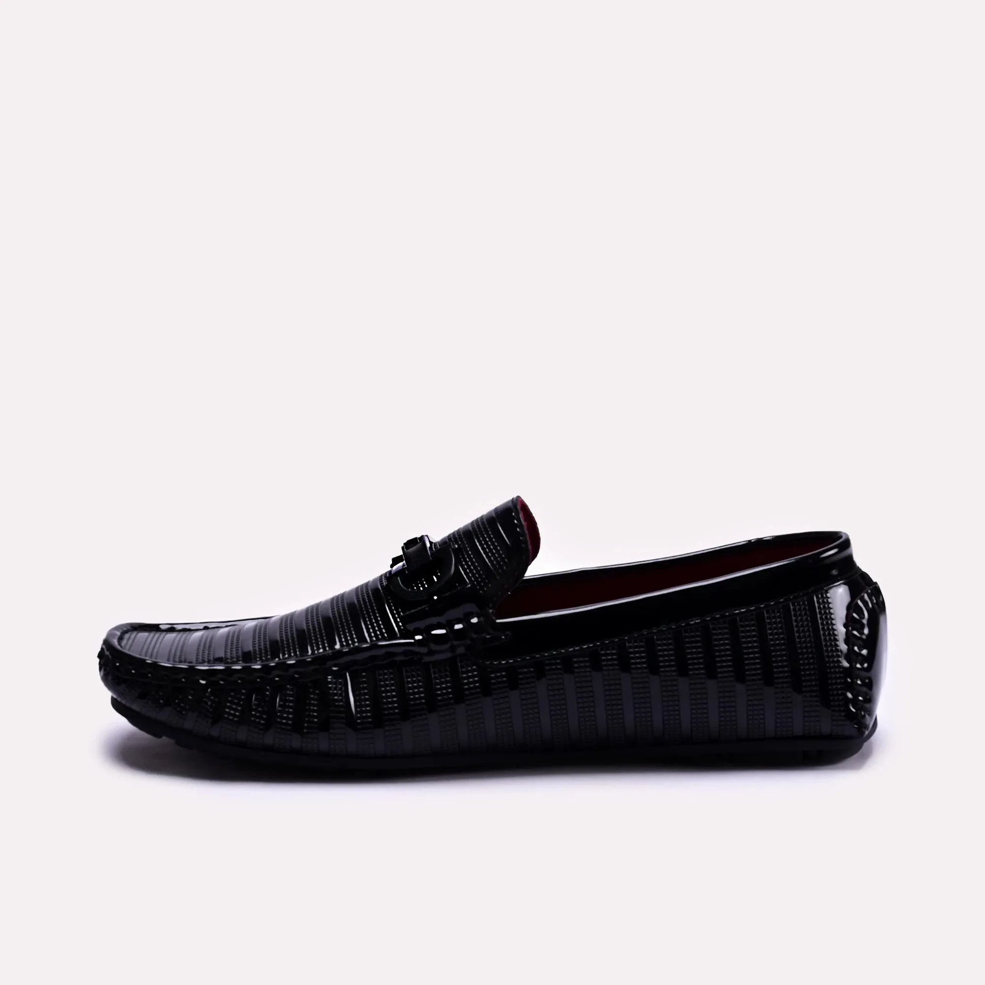 Alvin Black Striped Loafers 0130795