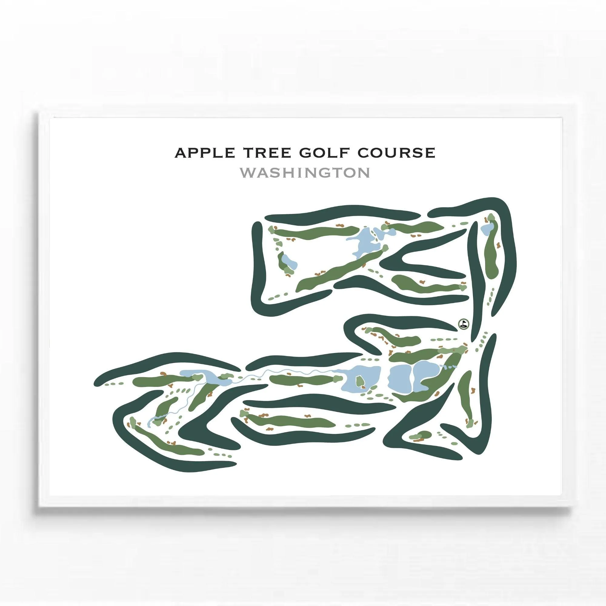 Apple Tree Golf Course, Washington - Printed Golf Courses