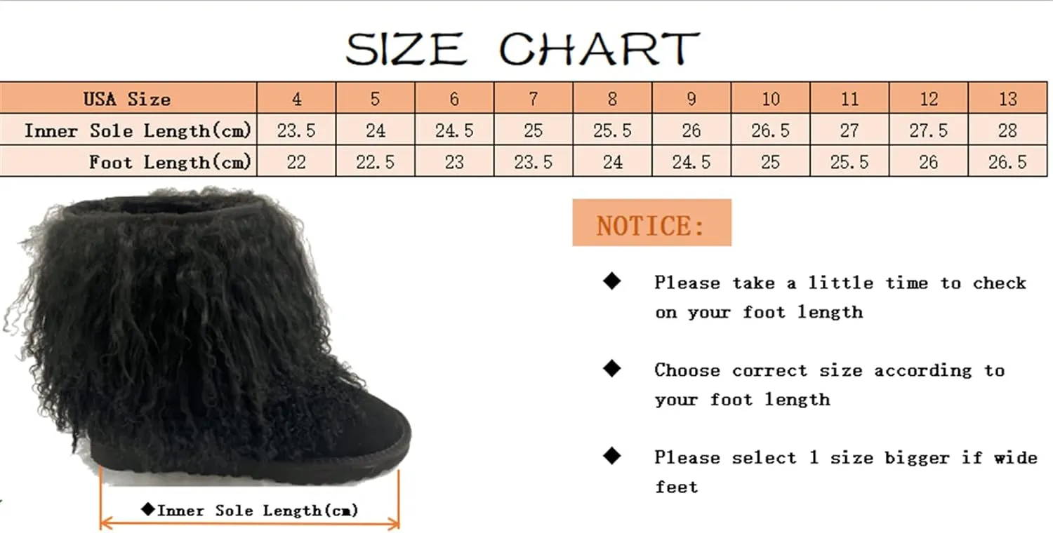 Big Fluffy Thigh Boot For Women Up To The Thigh With Real Mongolian Lamb Fur Long Curly Hair Fur All Over Warm Furry Snow Booties Sexy Hairy Skinning Boots