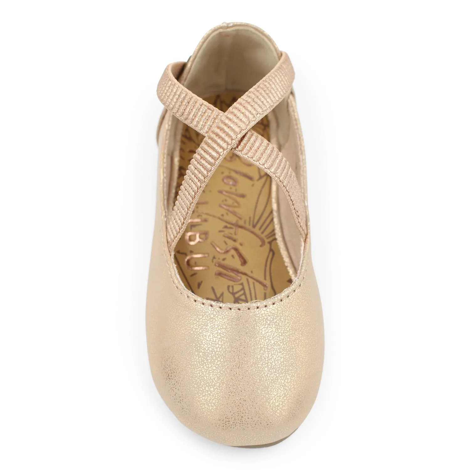 Blowfish Toddler's Pixi-T Slip On Flat - Rose Gold Meteorite Metallic