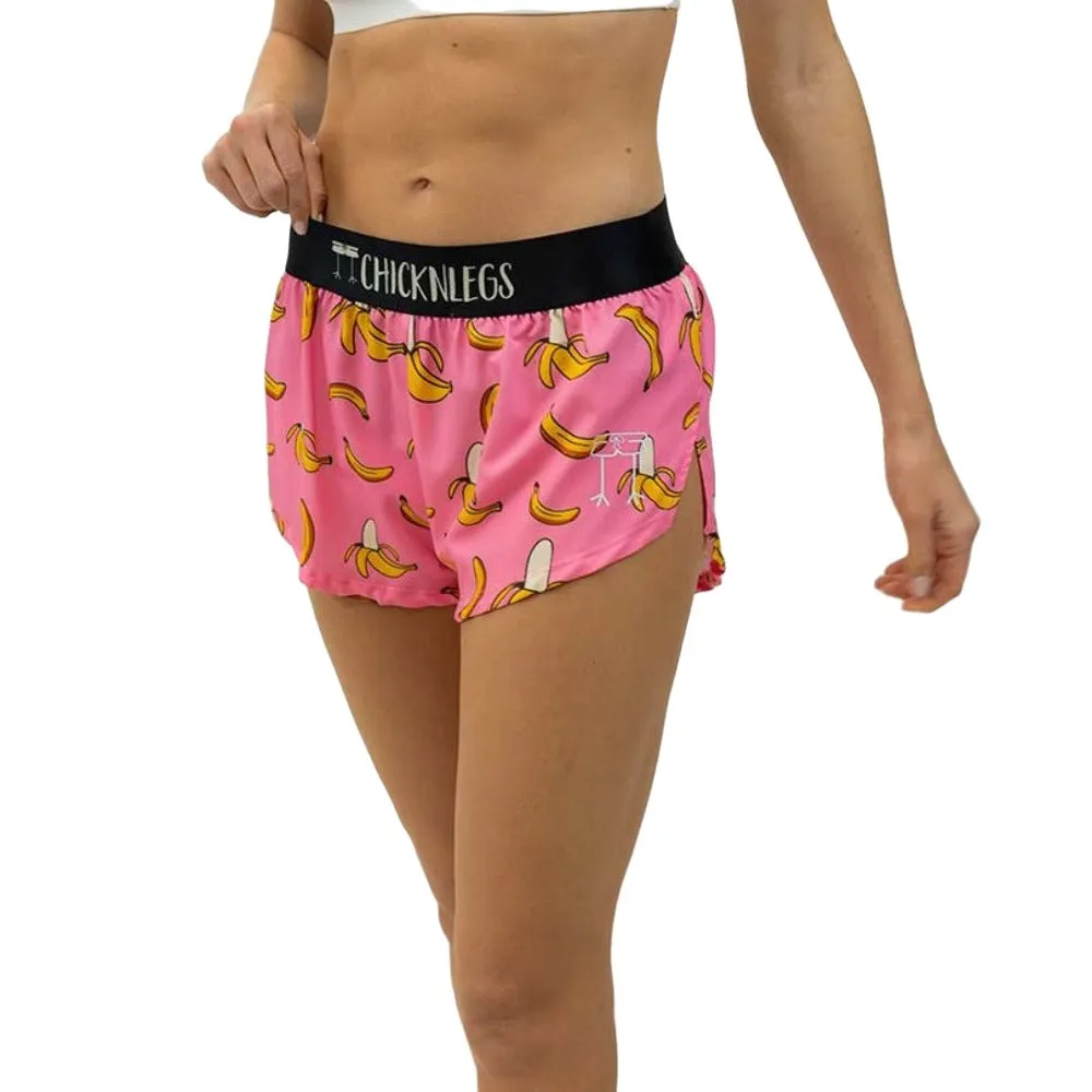 ChicknLegs Women's Bananas Split Shorts 1.5"