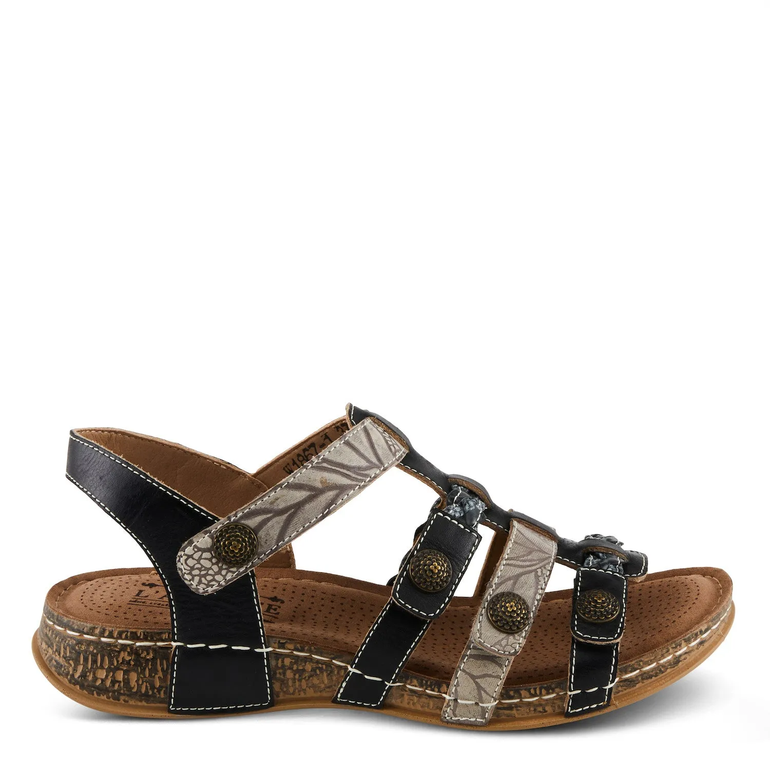 Delila Gladiator Sandal in Black Multi