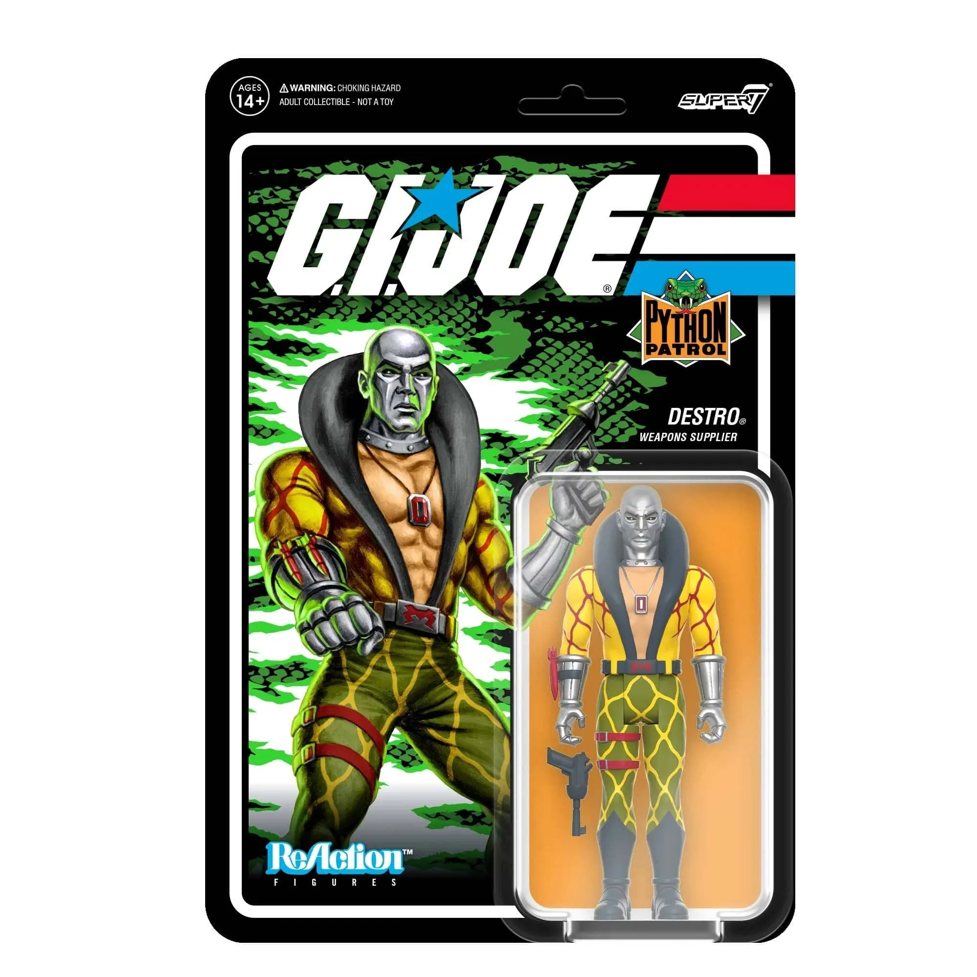 Destro Python Patrol G.I. Joe Reaction Figure by Super7