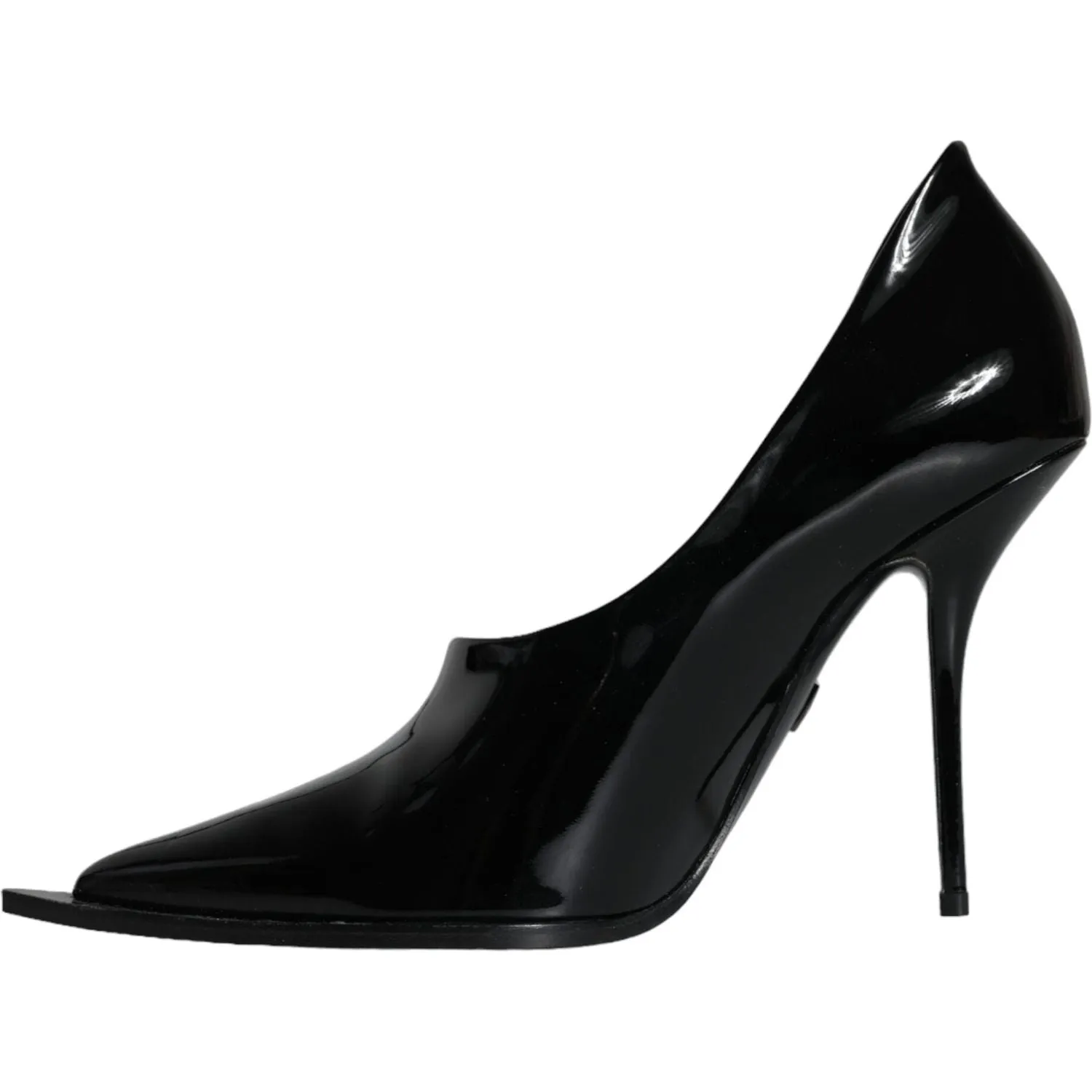 Dolce & Gabbana Black Patent Leather High Heels Pumps Shoes