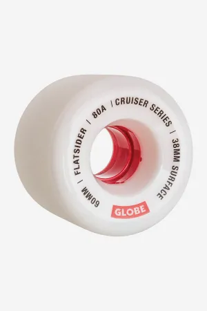 Flatsider Cruiser - White/Red - Skateboard Wheel 60mm