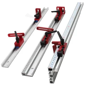 Levoite™ T-track Stop T-Slot Limiter Aluminium Miter Track Fence Flip Stop Chute Locator