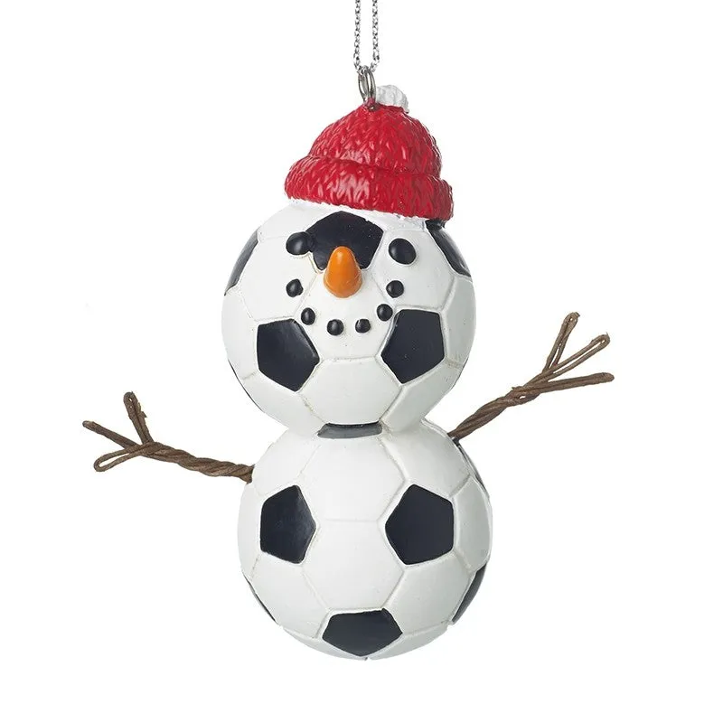 Snowman Football Hanging Decoration