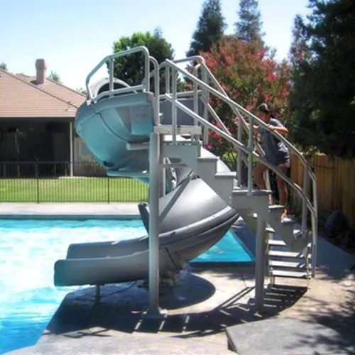 SR Smith Vortex Slide Closed Flume & Stairs - Blue